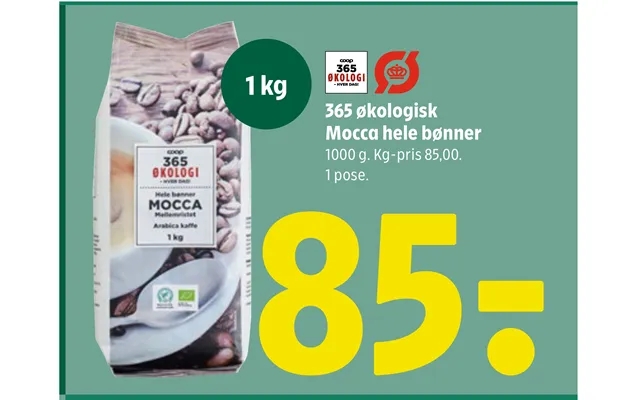 365 Organic mocca throughout beans product image