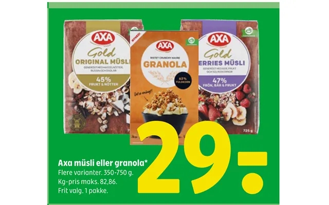 Axa musli or granola product image