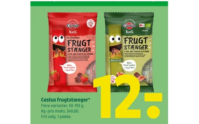 Castus fruit bars product image