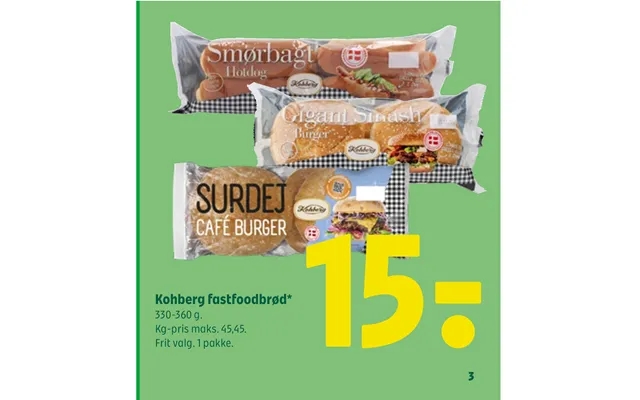 Kohberg fastfoodbrød product image