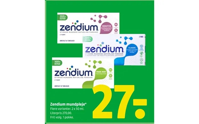 Zendium oral care product image