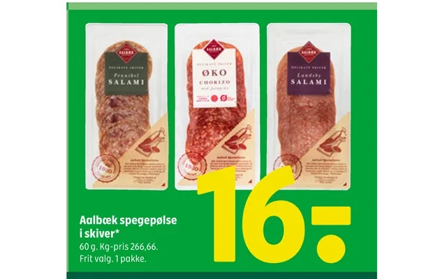 Aalbæk Spegepølse I Skiver product image