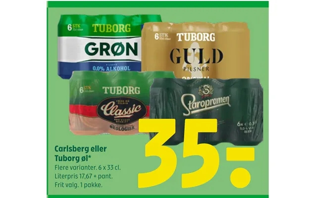 Carlsberg Eller Tuborg Øl product image