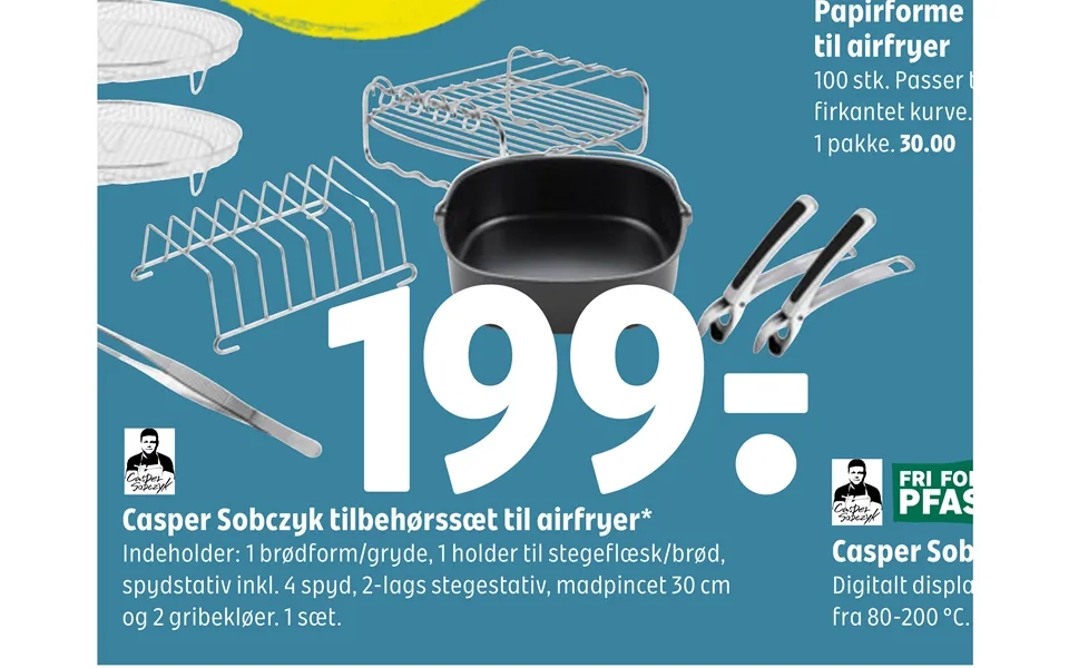 Casper Sobczyk Tilbehørssæt Til Airfryer