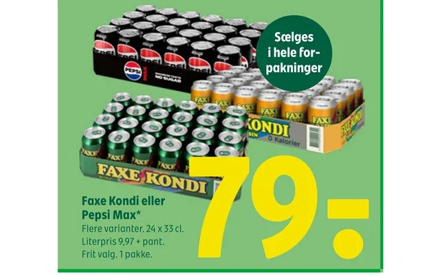 Faxe Kondi Eller Pepsi Max product image