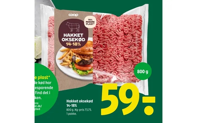 Hakket Oksekød 14-18% product image