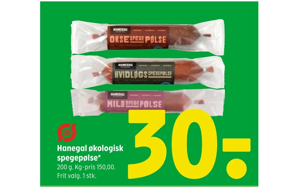 Hanegal Økologisk Spegepølse