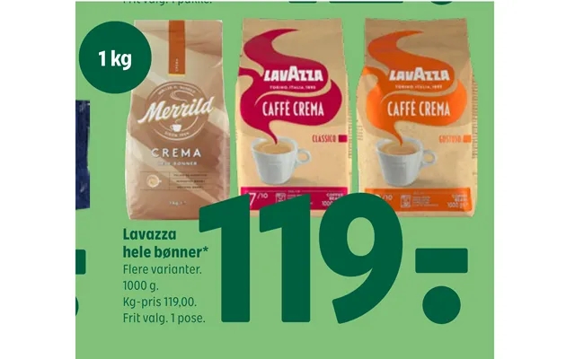 Lavazza Hele Bønner product image