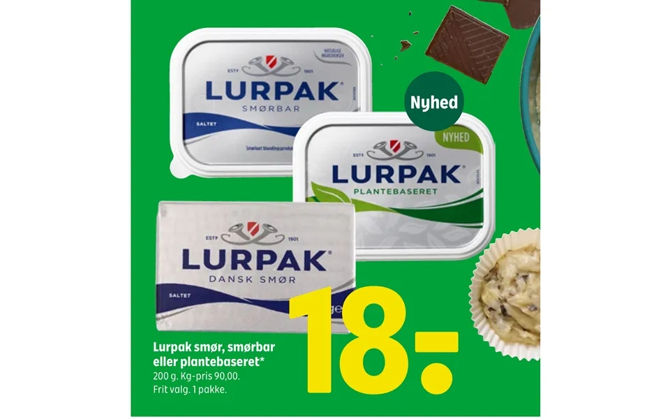 Lurpak Smør, Smørbar Eller Plantebaseret