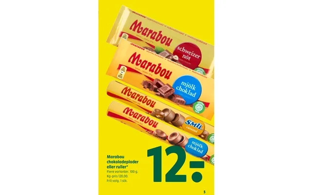 Marabou Chokoladeplader Eller Ruller product image