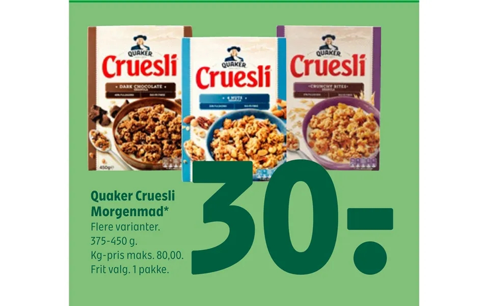 Quaker Cruesli Morgenmad