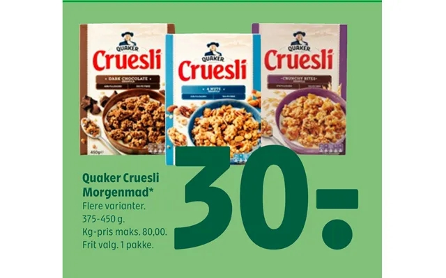 Quaker Cruesli Morgenmad product image