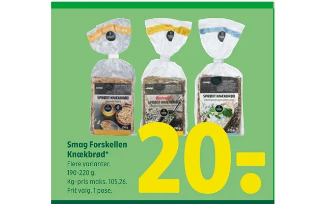 Smag Forskellen Knækbrød product image