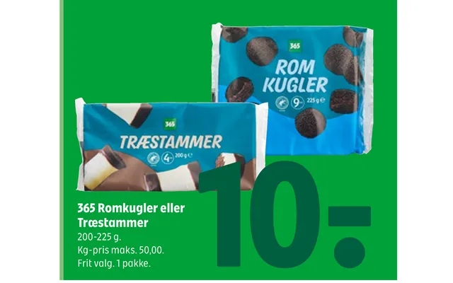 365 Romkugler or logs product image
