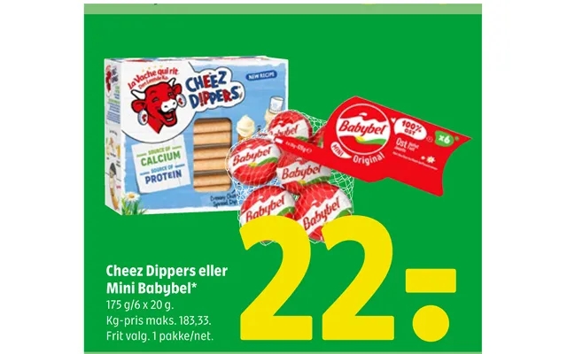Cheez dippers or mini babybel product image