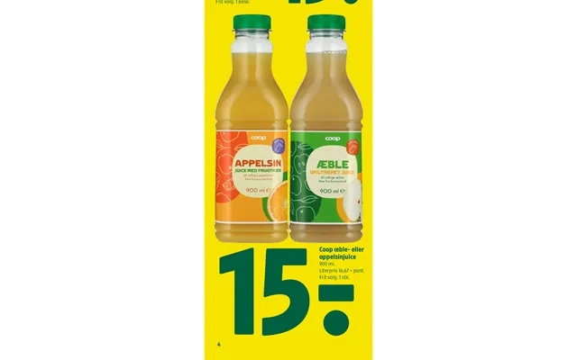 Coop apple - or orange juice product image