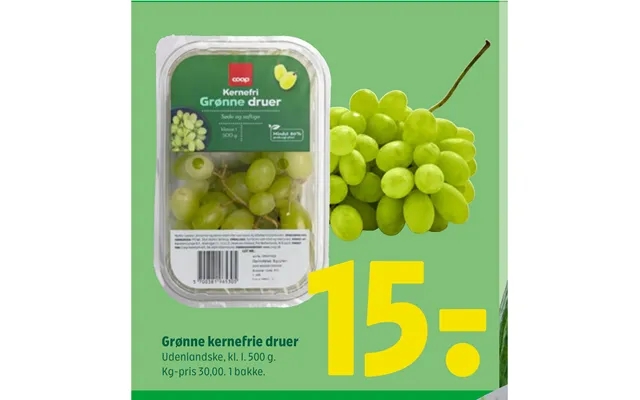 Green nuclear-free grapes product image