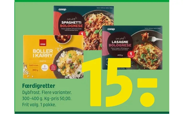 Ready meals product image