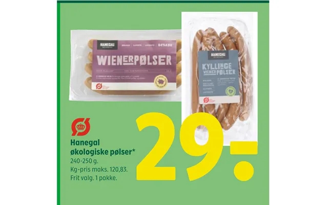 Crowing organic sausages product image