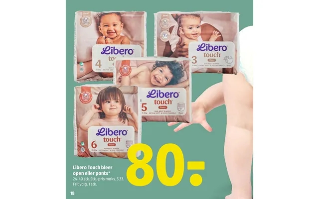 Libero touch diapers open or pants product image