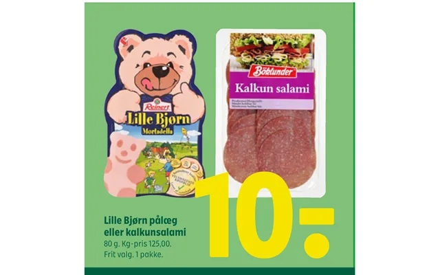 Little bear cold cuts or kalkunsalami product image