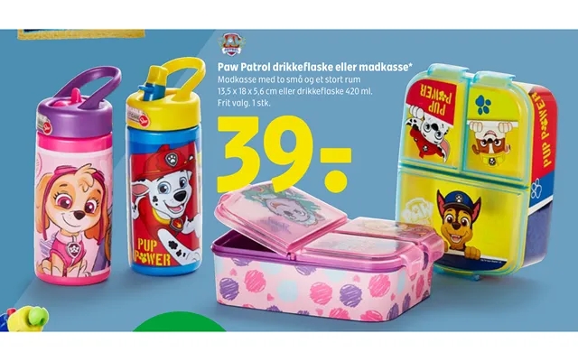 Paw Patrol Drikkeflaske Eller Madkasse product image