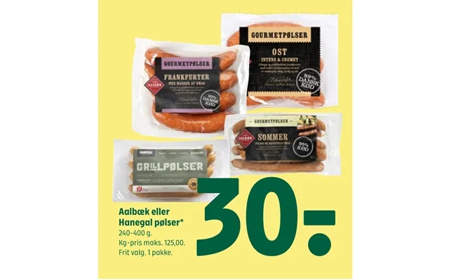 Aalbaek or crowing sausages product image