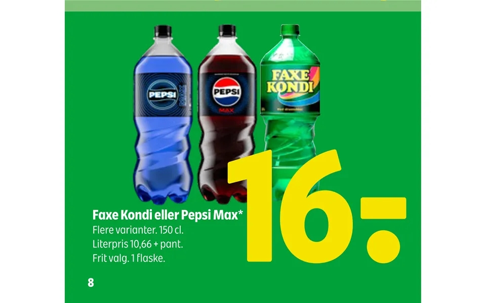 Faxe Kondi Eller Pepsi Max