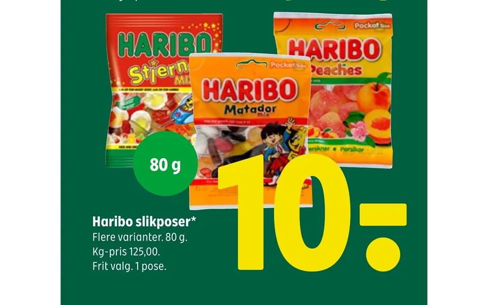 Haribo candy bags