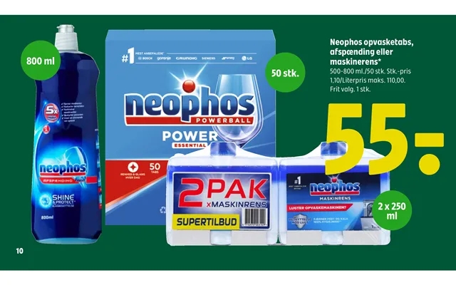 Neophos Opvasketabs, Afspænding Eller Maskinerens product image