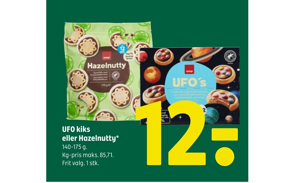 Ufo biscuits or hazelnutty