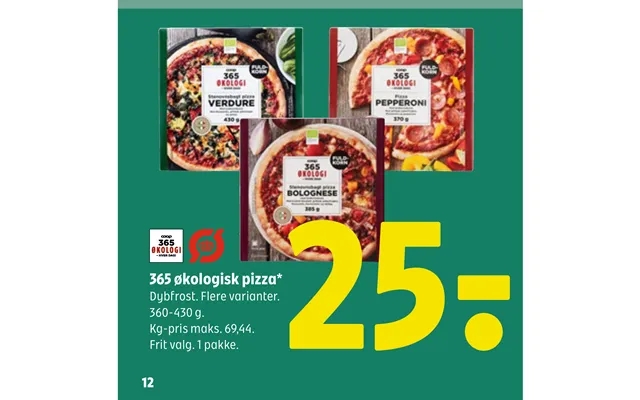 365 Økologisk Pizza product image