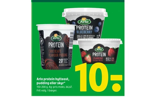 Arla protein cottage cheese, pudding or shun product image