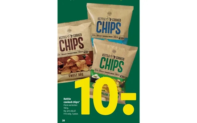 Kettle cooked potato chips product image