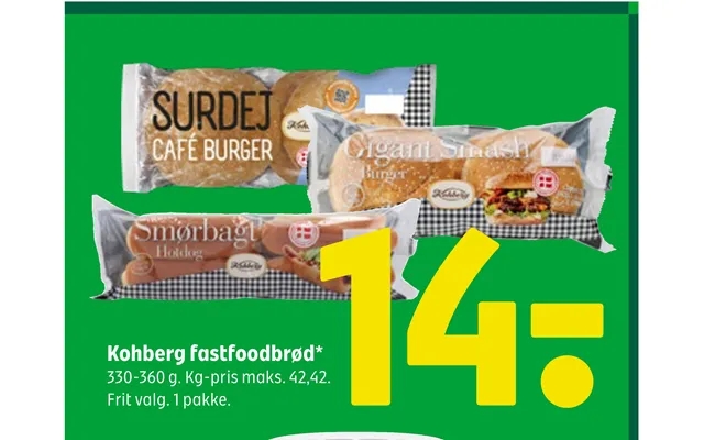 Kohberg fastfoodbrød product image