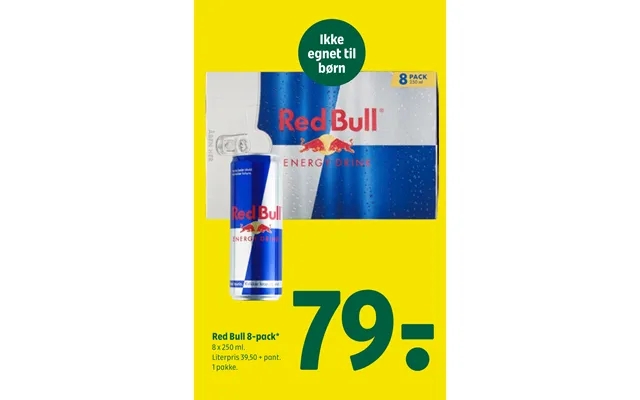 Red bull 8-pack product image