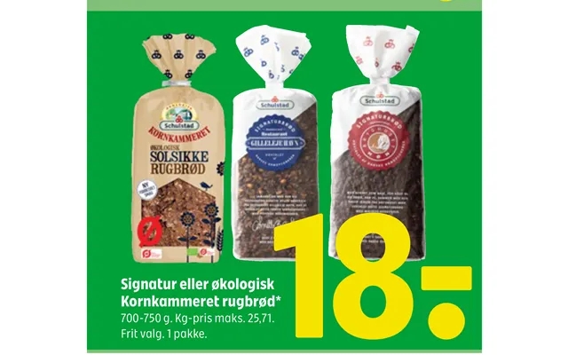 Signature or organic granary rye bread product image