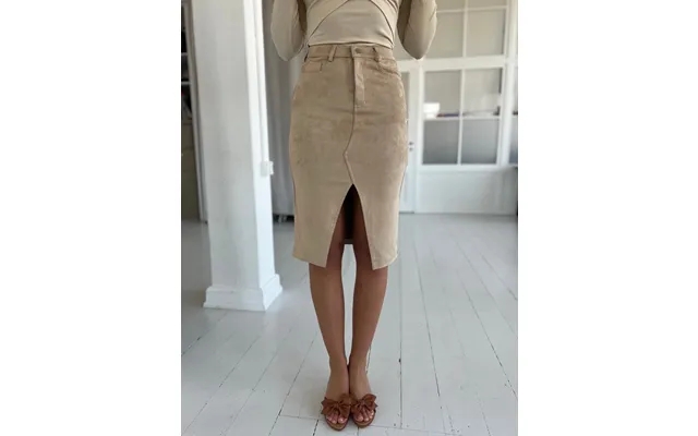 Lm Beige Nubuck Skirt - 40 product image
