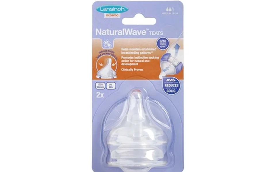 Lansinoh Naturalwave Teat Medium Flow 2 Paragraph