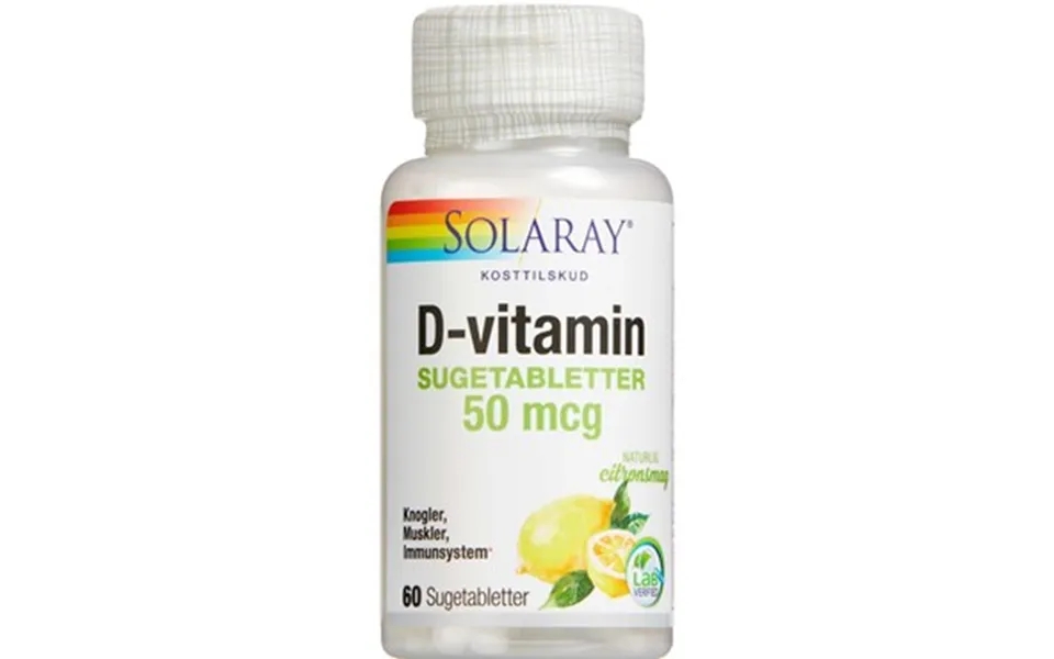 Solaray d vitamin 50 g lozenges 60 paragraph