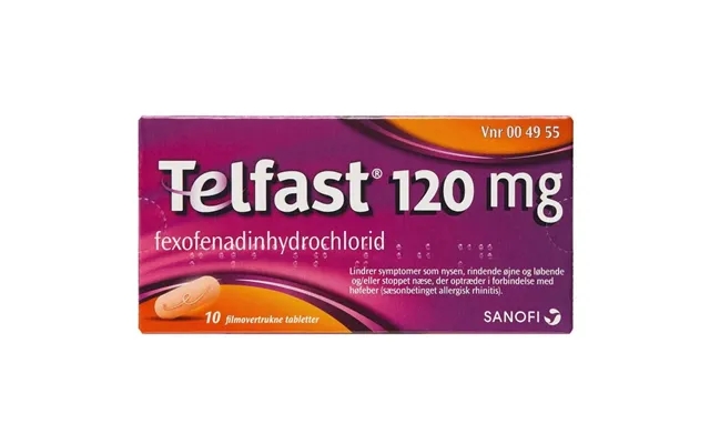 Telfast 120 Mg 10 Paragraph Film-coated Tablets product image