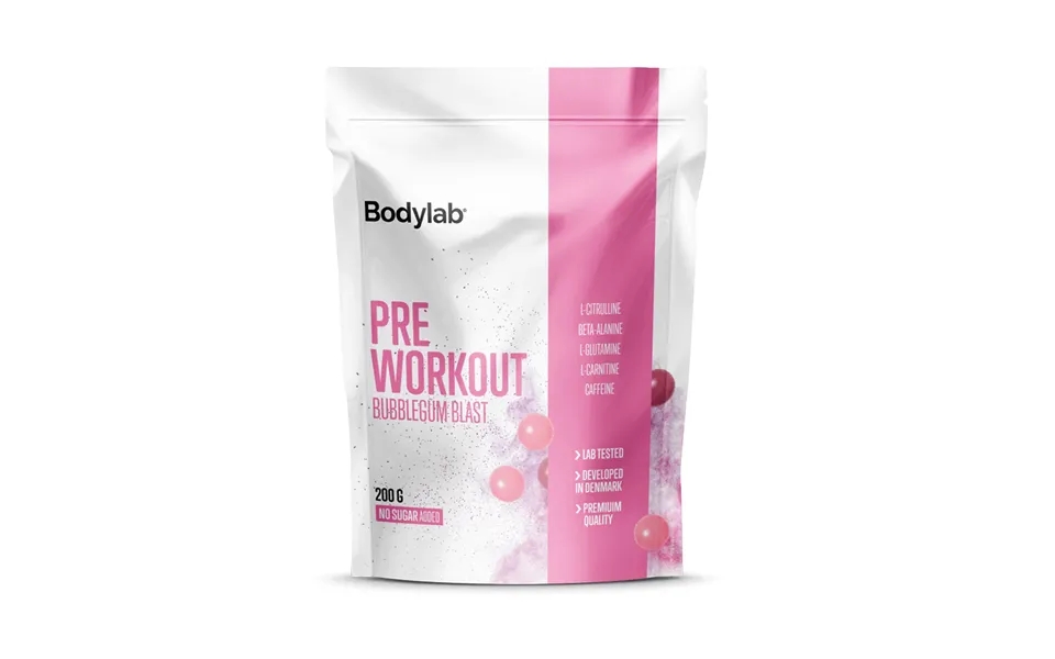 Bodylab Pre Workout Bubblegum Blast 200g