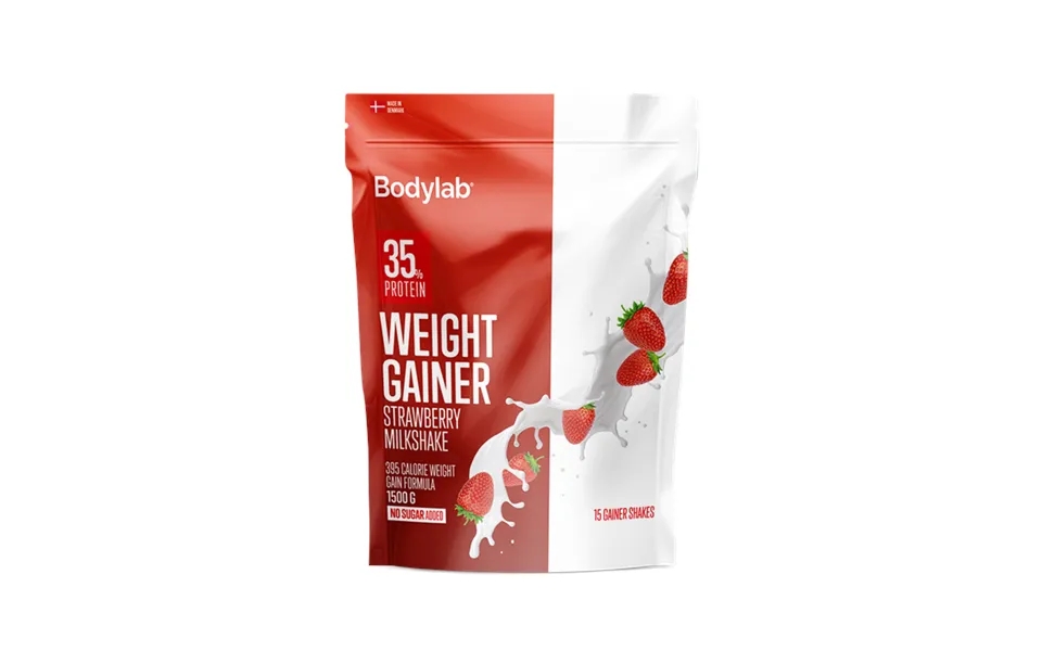 Bodylab Weight Gainer Jordbær Milkshake 1,5kg