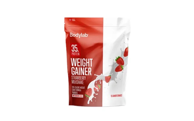 Bodylab Weight Gainer Jordbær Milkshake 1,5kg product image