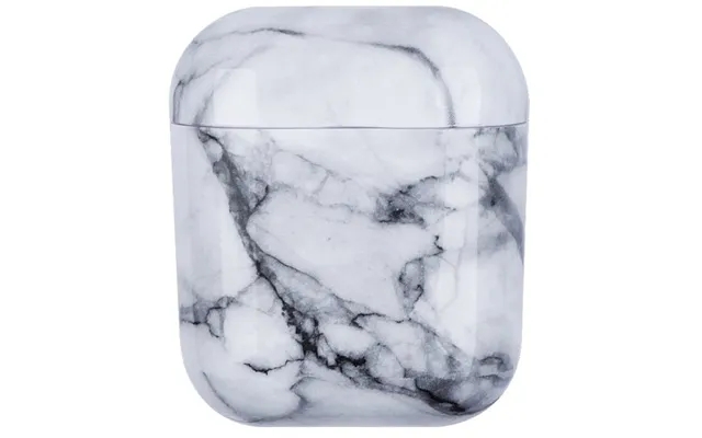 Airpods Hard Marble Cover - White Stone product image