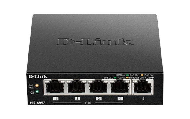 D-link - 5 ports network poe switch product image