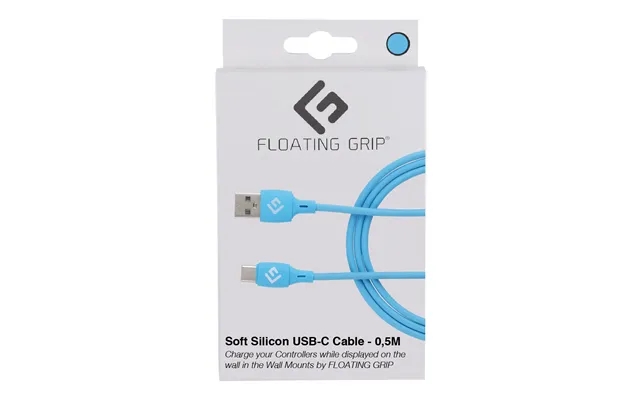 Floating grip silicone usb c cable - blue product image