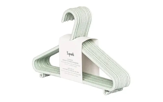 3 Sprouts children hangers in wheat straw 15 paragraph. - Speckled green product image