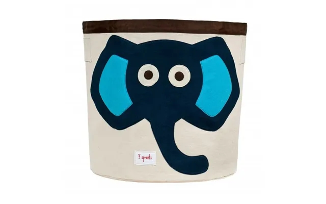 3 Sprouts storage basket - blue elephant product image