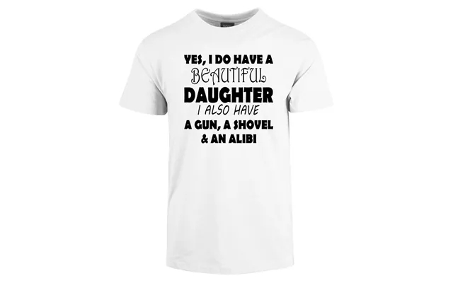 Beautiful Daughter Fars Dag T-shirt - Hvid product image